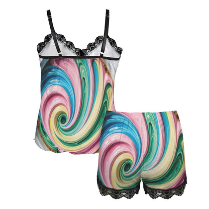 Colourful Coffee Camisole Pyjama Set