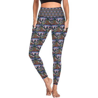 Savage Butterfly Leggings With Pockets