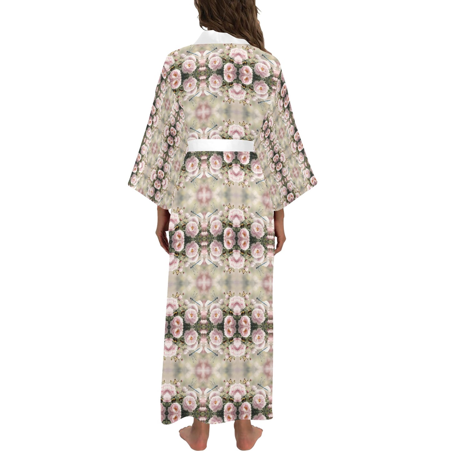 Peony Kaleidoscope Long Robe
