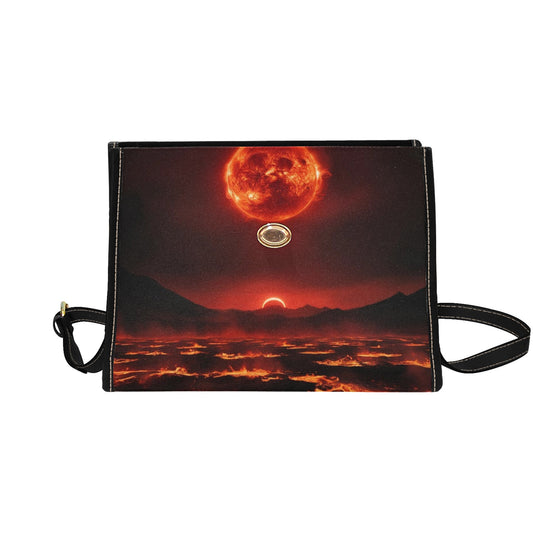 Scorched Earth Handbag with Lock Clasp