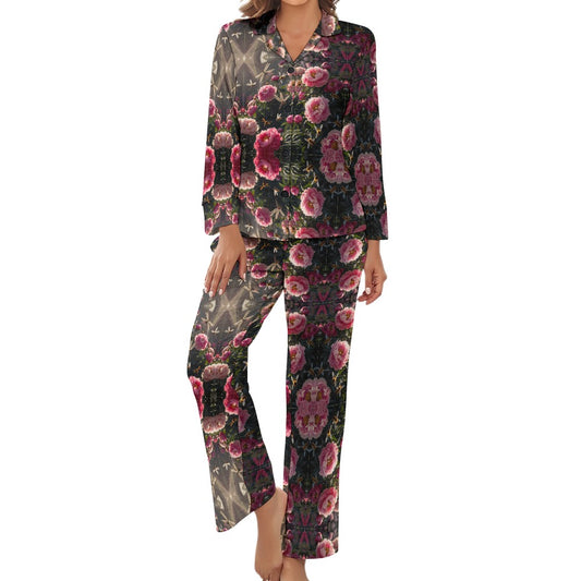 Bloom Gone Wild Kaleidoscope Long Pyjama Set