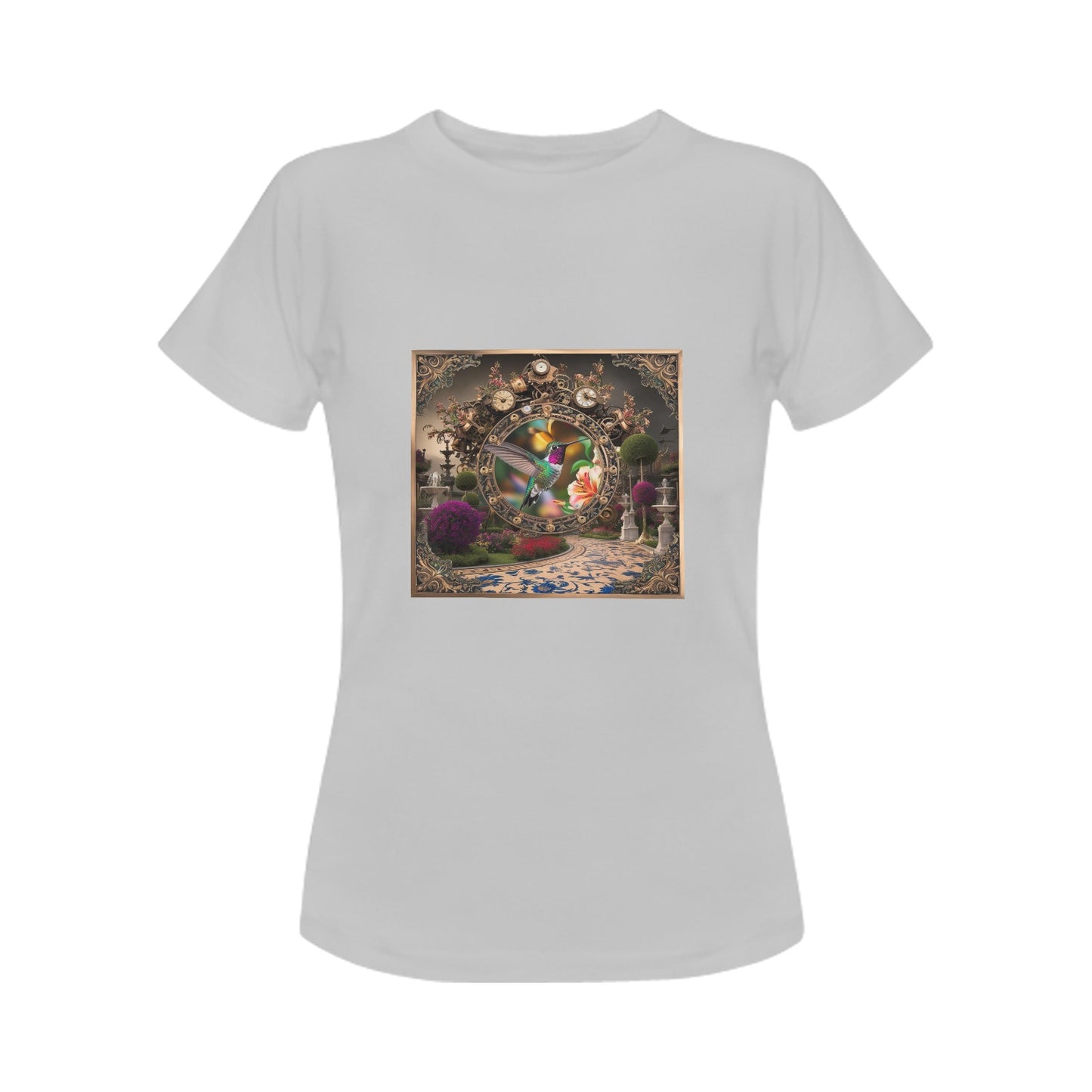 Hummingbird Tile Print T-shirt