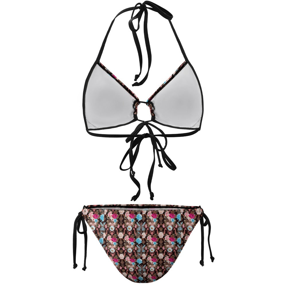 Curvy Laces Vintage Butterfly Bikini Togs