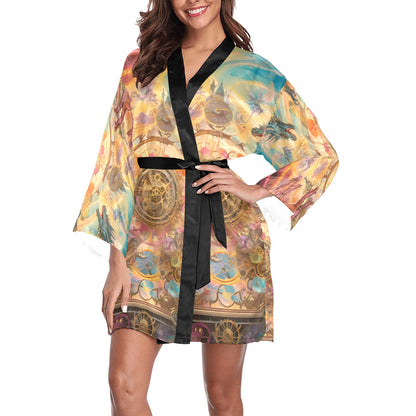 Dreams & Fantasy Short Kimono Robe