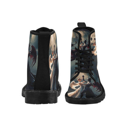 The Battle Within Women's Lace Up Canvas Boots