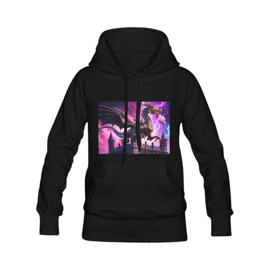 Neon Storm Dragon Hoodie