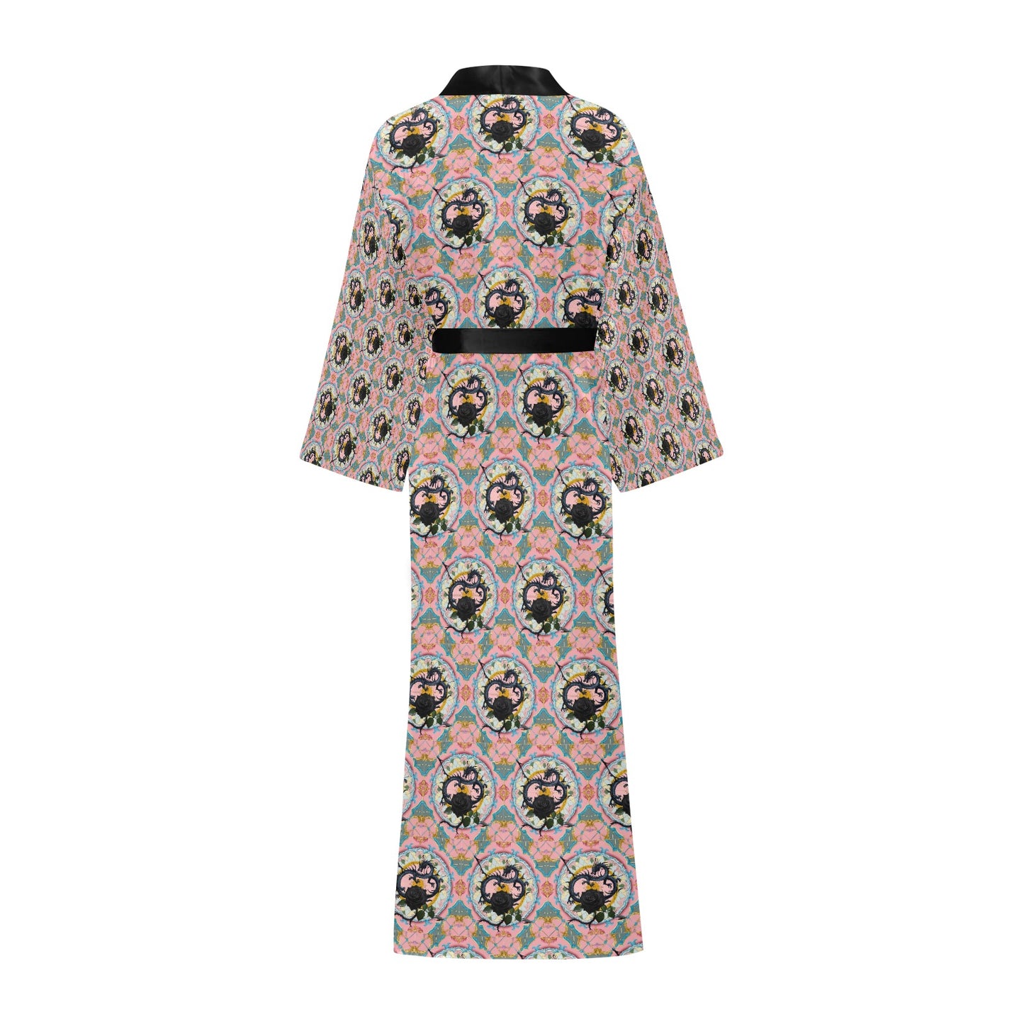 Black Rose Dragon Long Robe