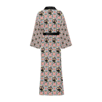 Black Rose Dragon Long Robe