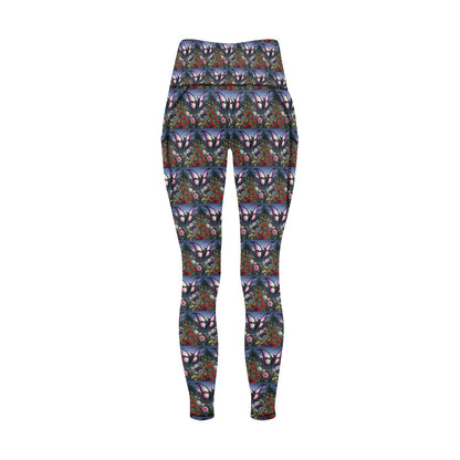 Savage Butterfly Leggings With Pockets