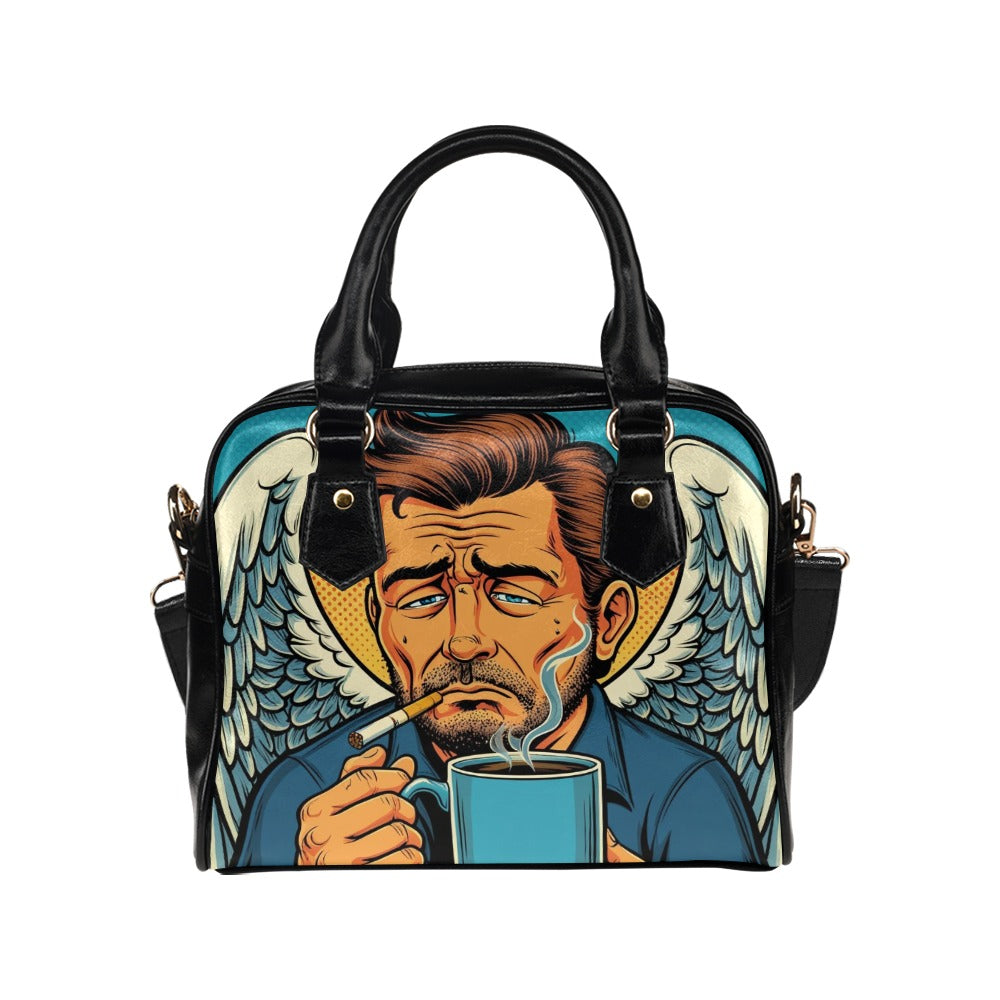 How My Guardian Angel Starts His Day Shoulder Bag