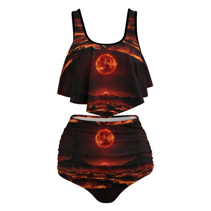 Scorched Earth Curvy 2 Piece Togs