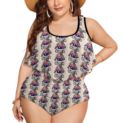 Team Drop Bear Curvy 2 Piece Togs