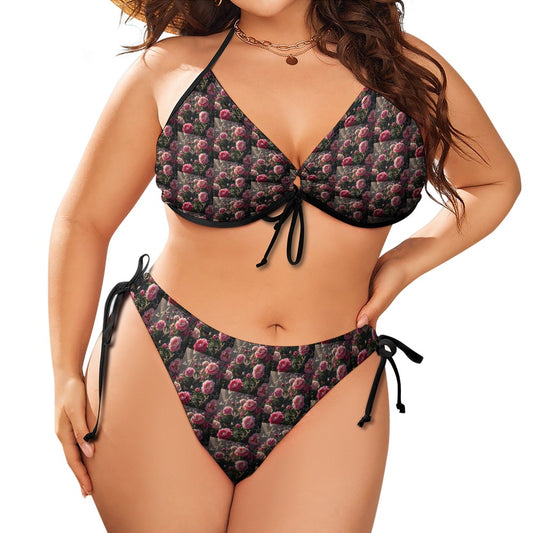 Bloom Gone Wild Curvy Laces Bikini Togs