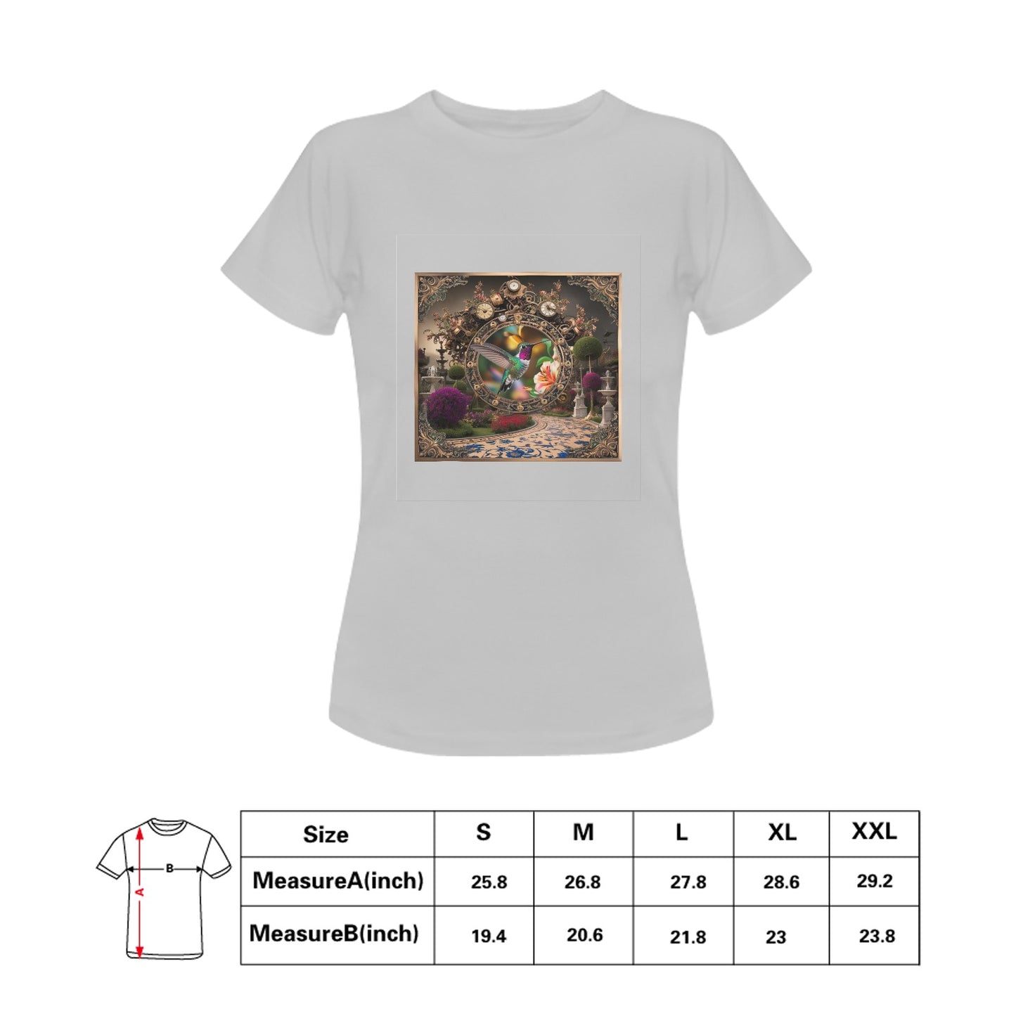 Hummingbird Tile Print T-shirt