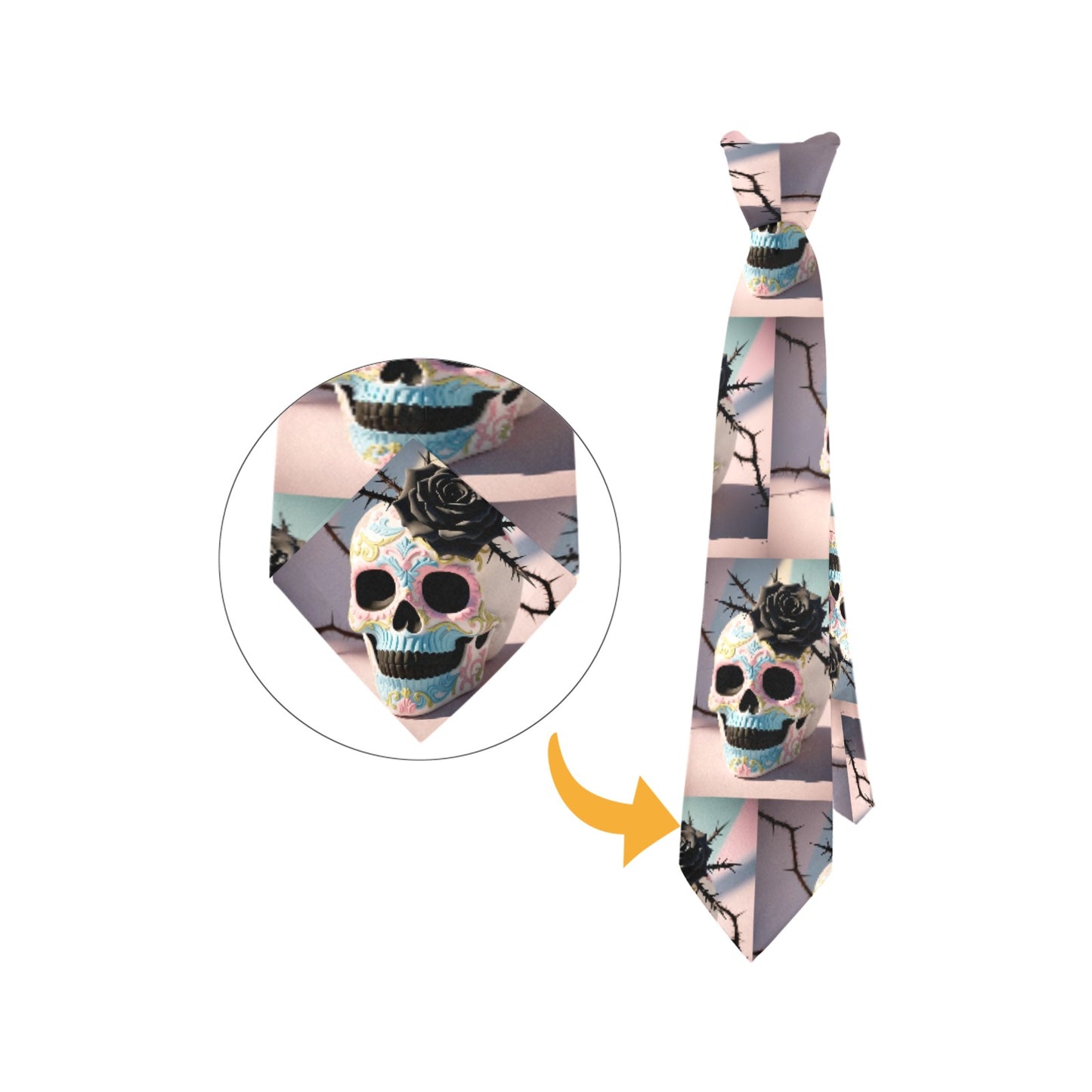 Candy Skull Peekaboo Necktie