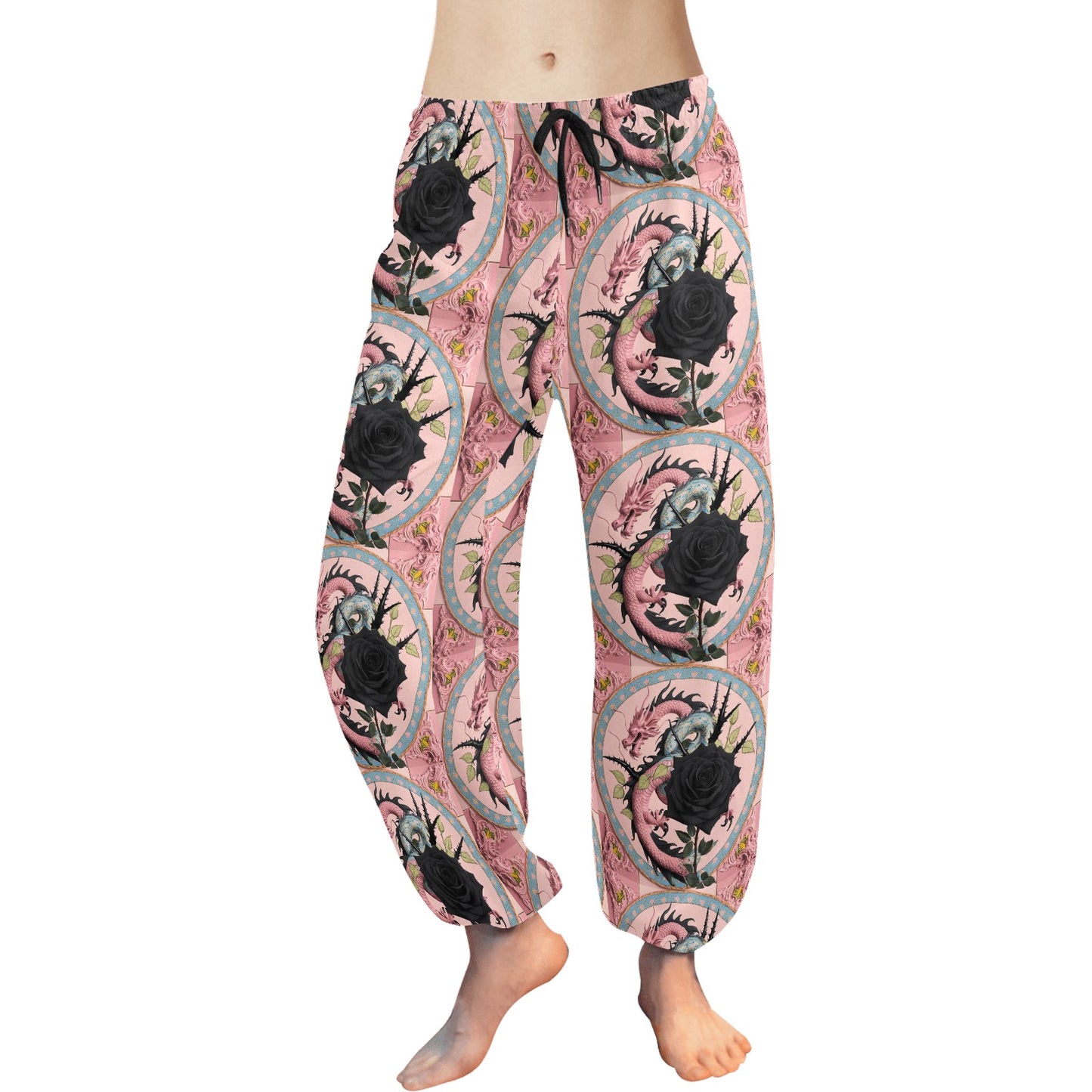 Pastel Dragon Harem Pants