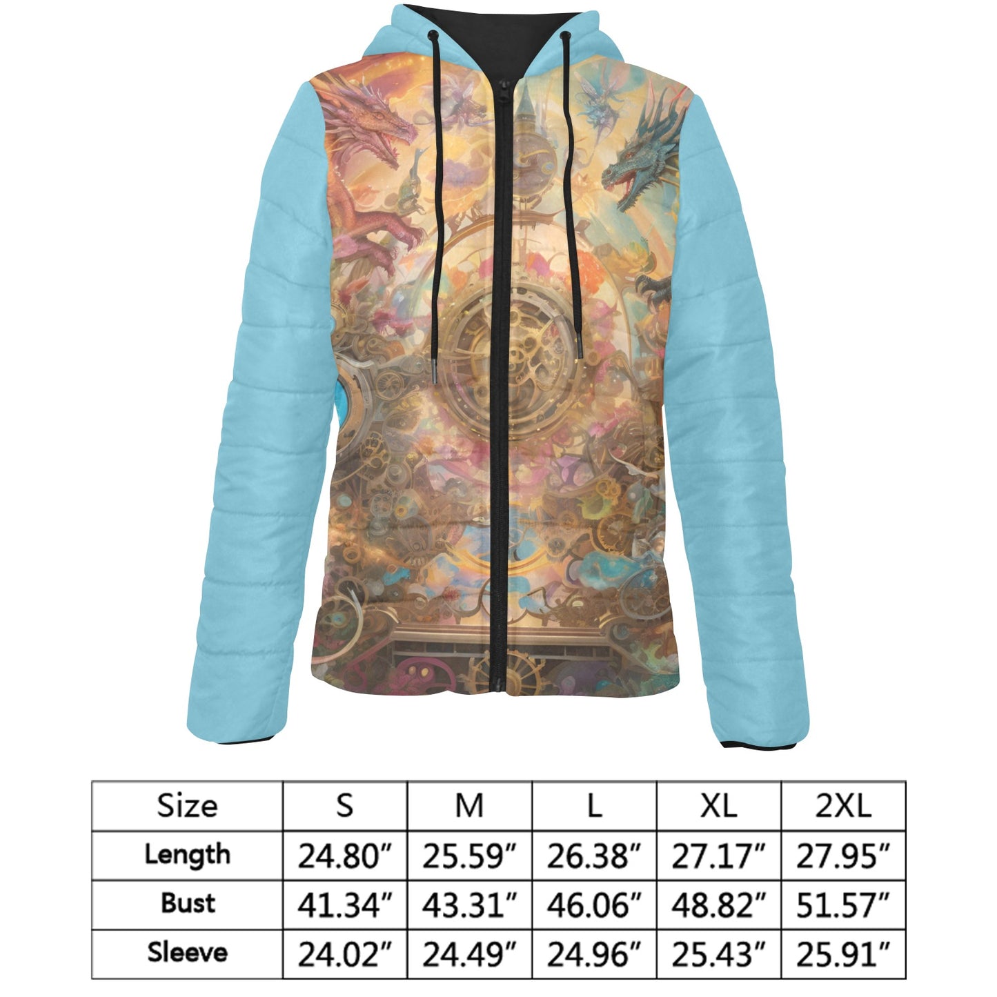 Dreams & Fantasy Hooded Puffer Jacket